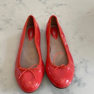 Bloch flats. Orangey pink. Size 7.5